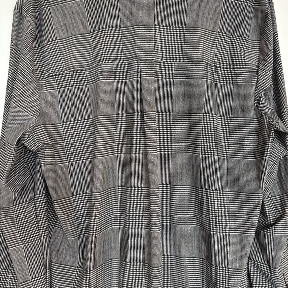 TRIBAL 24” PTP Long Checkered Shirt, Grey, Black and White, Size XL. - Picture 7 of 12